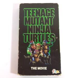 Vintage 1990 Teenage Mutant Ninja Turtles The Movie VHS Tape TMNT FHE